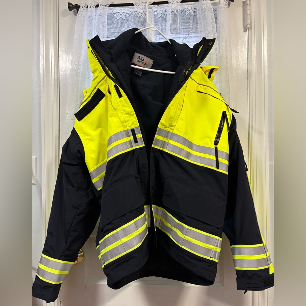 5.11 Tactical Men’s Yellow and Black Reflective Parka